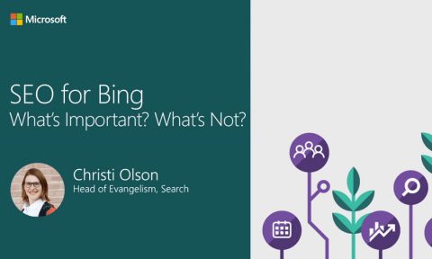 SEO for Bing - Webinar with Christi Olson